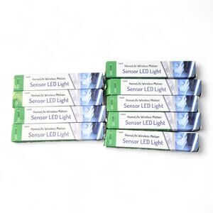 Homelife Wireless Motion Sensor LED Light Lot Of 9 Ultra Bright Pure White